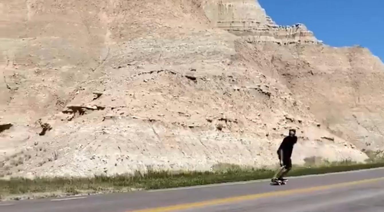 Skateboard Legend Tony Hawk Skates At The Badlands